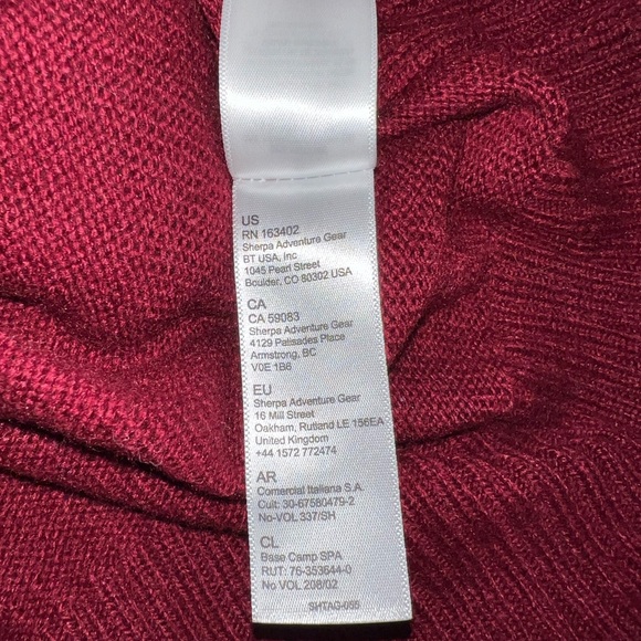 Sherpa Adventure Gear Fair Isle Turtleneck Sweater/Red Nordic Knit/Size Small - Picture 10 of 13